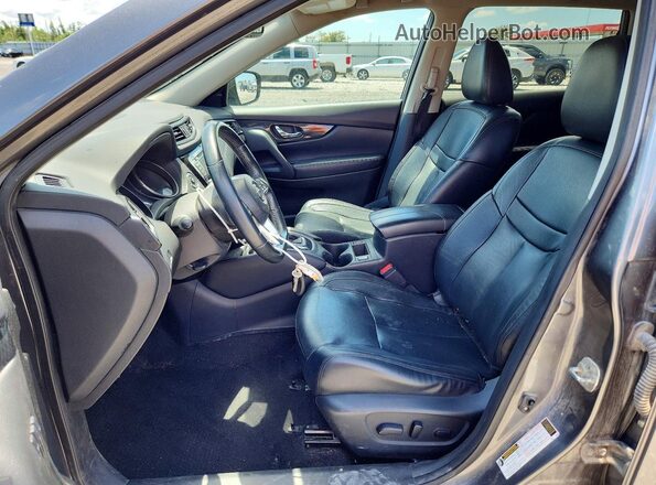 5N1AT2MV2JC754297 2018 NISSAN ROGUE Gray Widok wnętrza z przodu