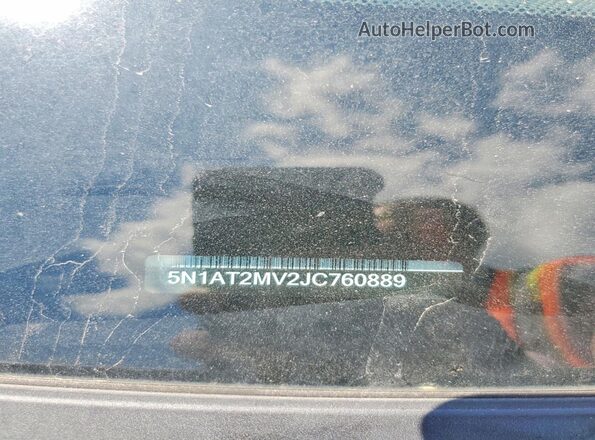 5N1AT2MV2JC760889 2018 NISSAN ROGUE Silver VIN sticker view