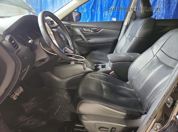 5N1AT2MV2JC827443 2018 NISSAN ROGUE Black Widok wnętrza z przodu