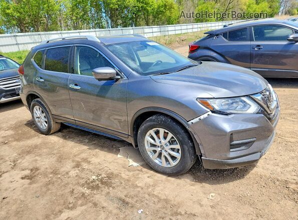 5N1AT2MV2JC830228 2018 NISSAN ROGUE Gray Delantero derecho