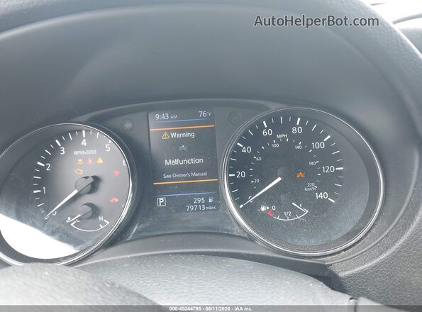 5N1AT2MV2KC841523 2019 NISSAN ROGUE Silver Հետևի նստատեղերի տեսք