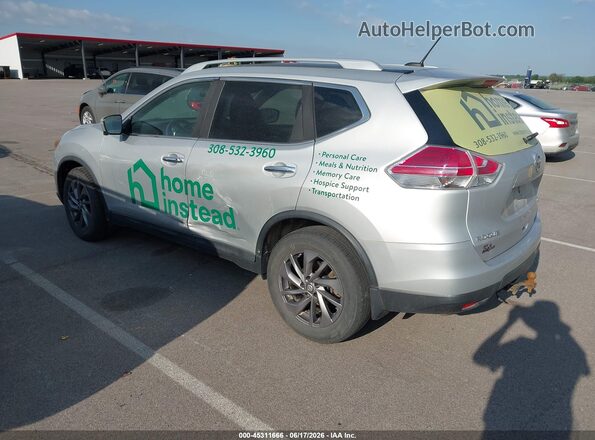 5N1AT2MV3GC737100 2016 NISSAN ROGUE Silver Задня ліва чверть