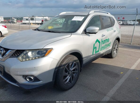 5N1AT2MV3GC737100 2016 NISSAN ROGUE Silver Вид спереду