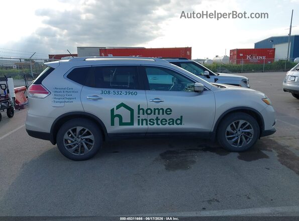 5N1AT2MV3GC737100 2016 NISSAN ROGUE Silver Вид задньої частини салону