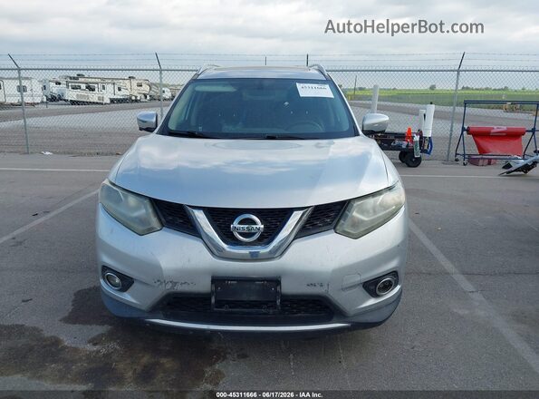 5N1AT2MV3GC737100 2016 NISSAN ROGUE Silver Вид щитка приладів