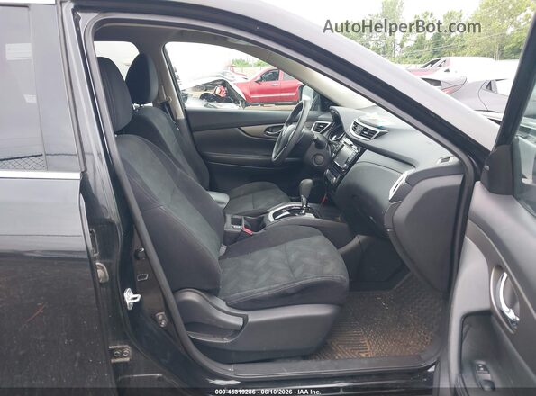5N1AT2MV3GC739798 2016 NISSAN ROGUE Черный Вид салона спереди