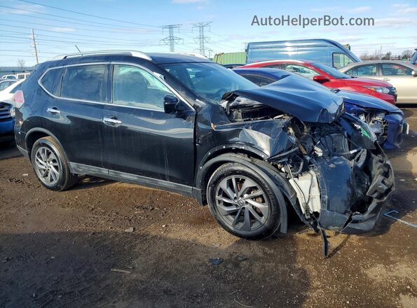 5N1AT2MV3GC742359 2016 NISSAN ROGUE Black Przód prawy