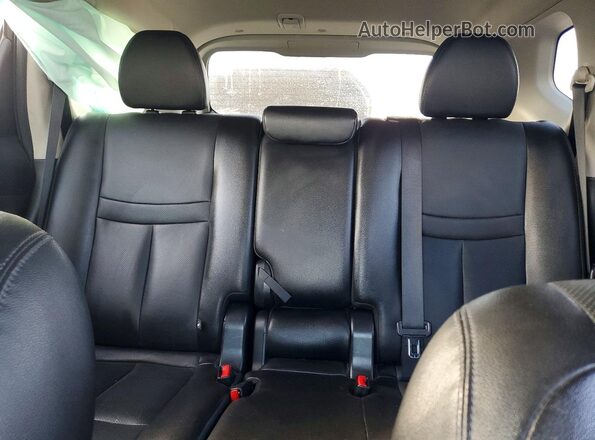 5N1AT2MV3GC742359 2016 NISSAN ROGUE Black Widok tylnych siedzeń