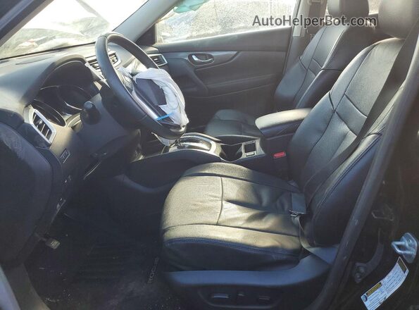 5N1AT2MV3GC742359 2016 NISSAN ROGUE Black Widok wnętrza z przodu