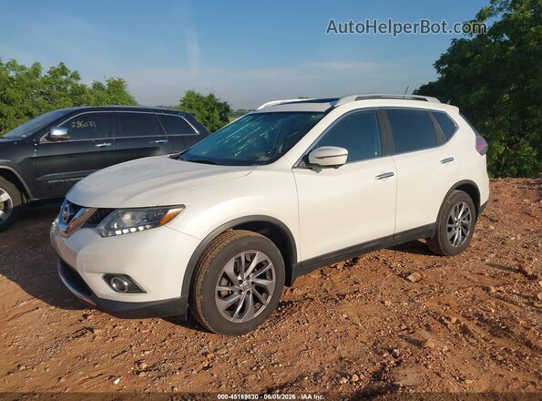 5N1AT2MV3GC751367 2016 NISSAN ROGUE White წინა მარცხენა ხედი სამი მეოთხედიდან