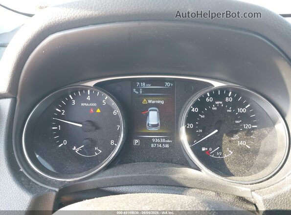 5N1AT2MV3GC751367 2016 NISSAN ROGUE White უკანა სავარძლების ხედი