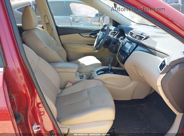 5N1AT2MV3GC794980 2016 NISSAN ROGUE Red Widok wnętrza z przodu