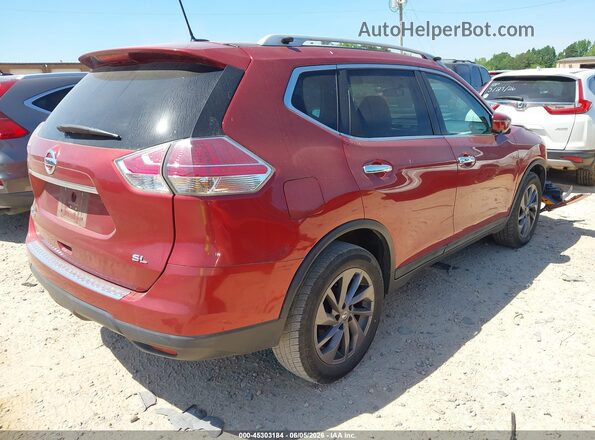 5N1AT2MV3GC794980 2016 NISSAN ROGUE Red Tył prawy