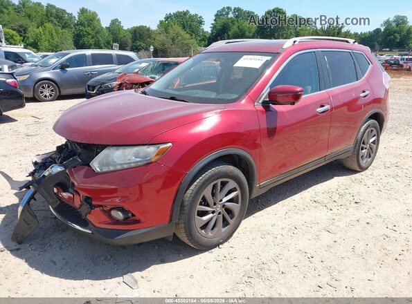 5N1AT2MV3GC794980 2016 NISSAN ROGUE Red Przód lewy