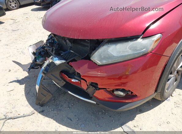 5N1AT2MV3GC794980 2016 NISSAN ROGUE Red Widok z przodu