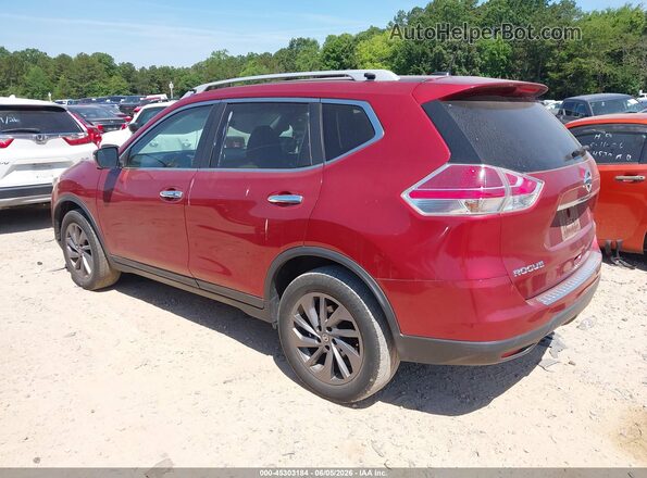 5N1AT2MV3GC794980 2016 NISSAN ROGUE Red Tył lewy