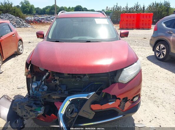 5N1AT2MV3GC794980 2016 NISSAN ROGUE Red Widok zestawu wskaźników