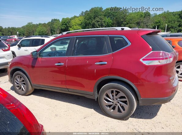 5N1AT2MV3GC794980 2016 NISSAN ROGUE Red Widok wnętrza 360 stopni