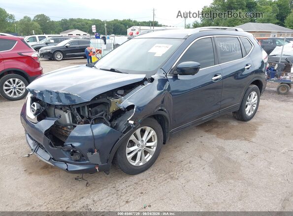 5N1AT2MV3GC799032 2016 NISSAN ROGUE Dark Blue წინა მარცხენა ხედი სამი მეოთხედიდან