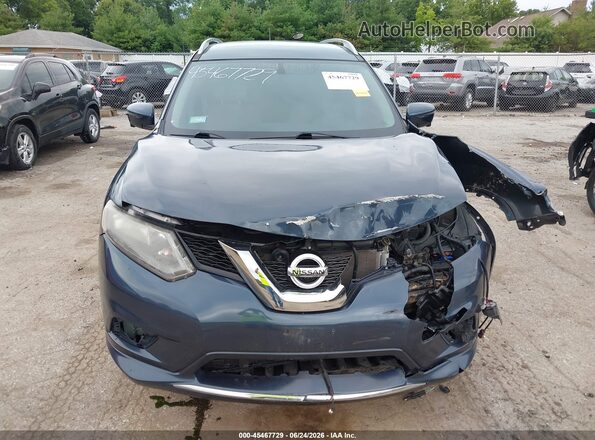 5N1AT2MV3GC799032 2016 NISSAN ROGUE Dark Blue ხელსაწყოთა პანელის ხედი