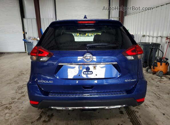 5N1AT2MV3HC811990 2017 NISSAN ROGUE Blue Rear view