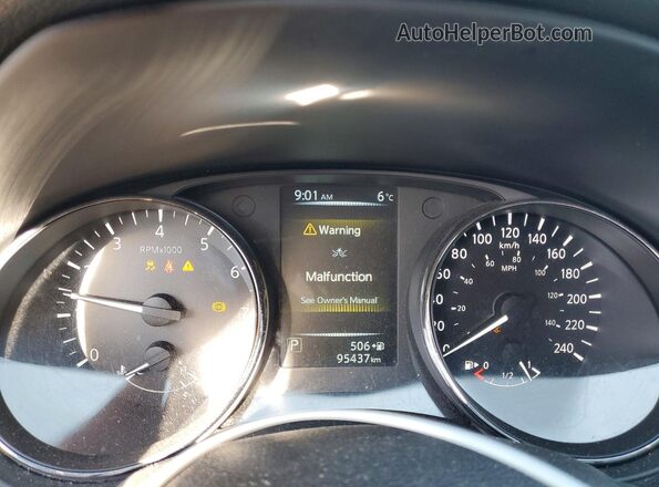 5N1AT2MV3HC862986 2017 NISSAN ROGUE Gray Սարքավորումների վահանակի տեսք