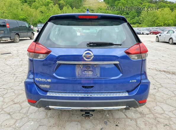 5N1AT2MV3JC726489 2018 NISSAN ROGUE Blue Հետևի տեսք