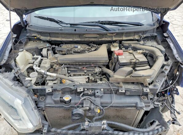 5N1AT2MV3JC726489 2018 NISSAN ROGUE Blue Շարժիչի բաժամունքի տեսք