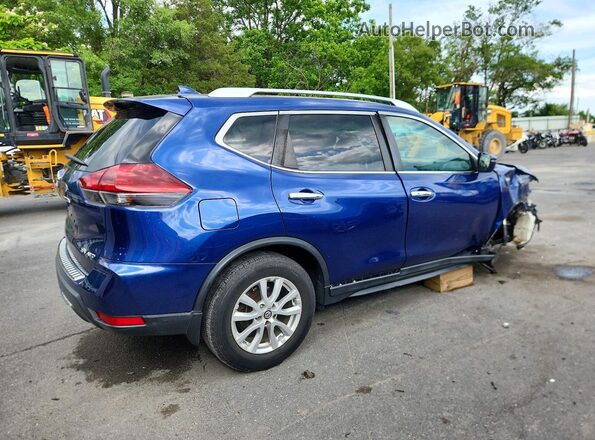 5N1AT2MV3JC772050 2018 NISSAN ROGUE Blue Հետևի աջ