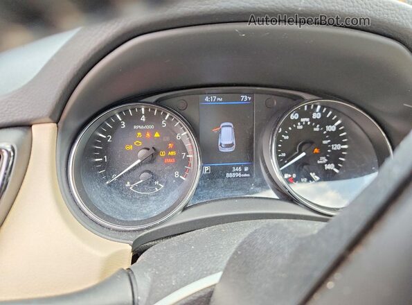 5N1AT2MV3JC772050 2018 NISSAN ROGUE Blue Սարքավորումների վահանակի տեսք