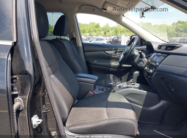 5N1AT2MV3JC807072 2018 NISSAN ROGUE Black წინა სალონის ხედი