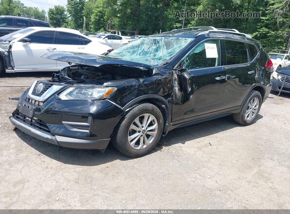 5N1AT2MV3JC814605 2018 NISSAN ROGUE Черный Передняя левая четверть