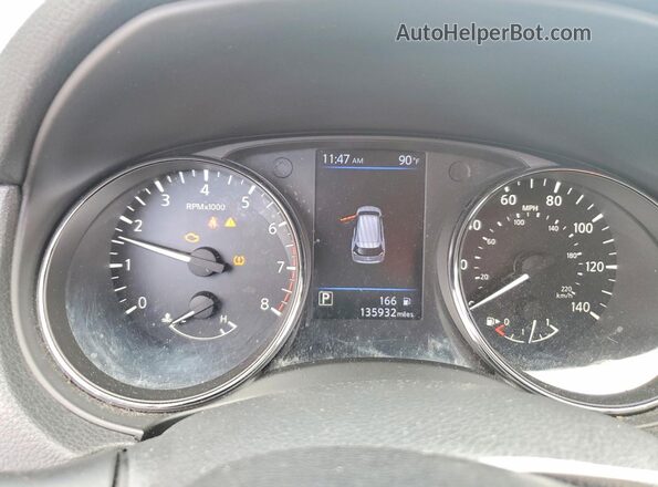 5N1AT2MV3LC760404 2020 NISSAN ROGUE Black Սարքավորումների վահանակի տեսք