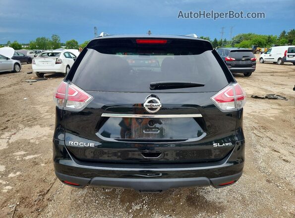 5N1AT2MV4GC748770 2016 NISSAN ROGUE Black Вид ззаду