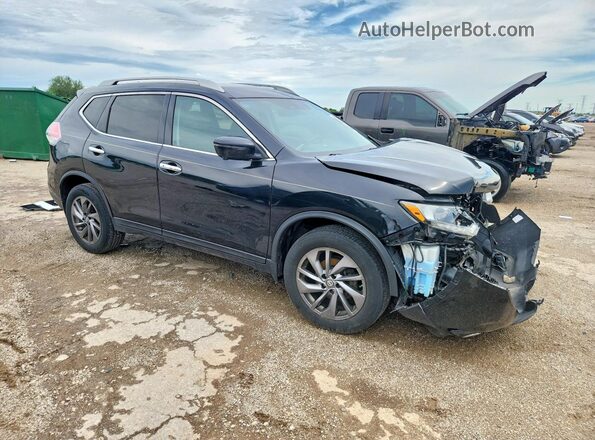 5N1AT2MV4GC748770 2016 NISSAN ROGUE Black Передня права чверть