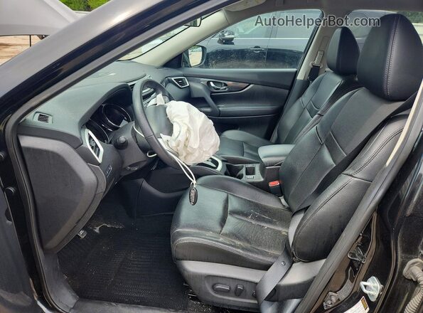 5N1AT2MV4GC748770 2016 NISSAN ROGUE Black Вид салону спереду