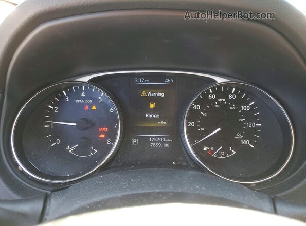 5N1AT2MV4GC786905 2016 NISSAN ROGUE Black Widok zestawu wskaźników
