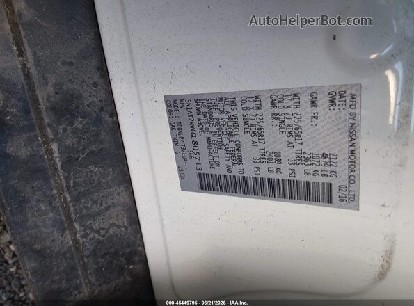 5N1AT2MV4GC805713 2016 NISSAN ROGUE White ძრავის განყოფილების ხედი