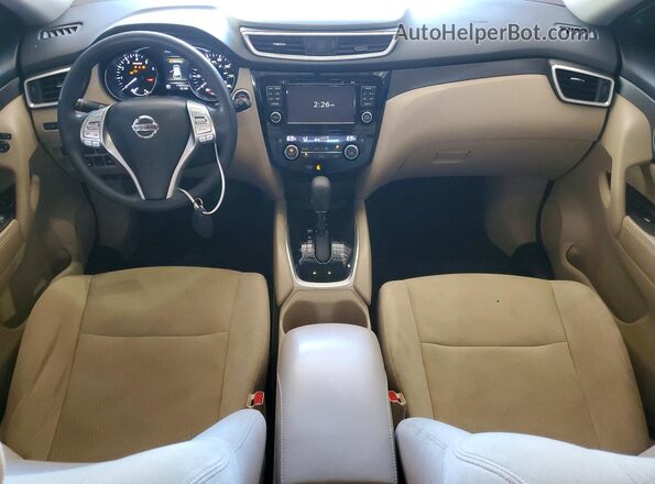 5N1AT2MV4GC827968 2016 NISSAN ROGUE White Вид панелі приладів