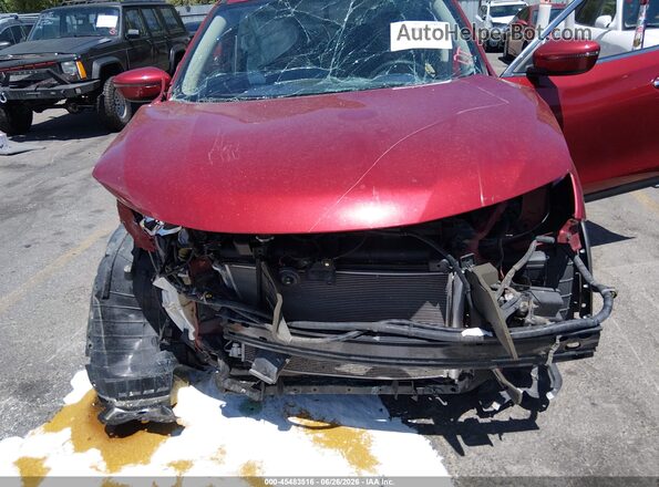 5N1AT2MV4GC830286 2016 NISSAN ROGUE Burgundy Вид спереду