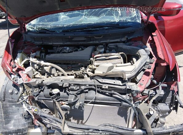 5N1AT2MV4GC830286 2016 NISSAN ROGUE Burgundy Вид ззаду