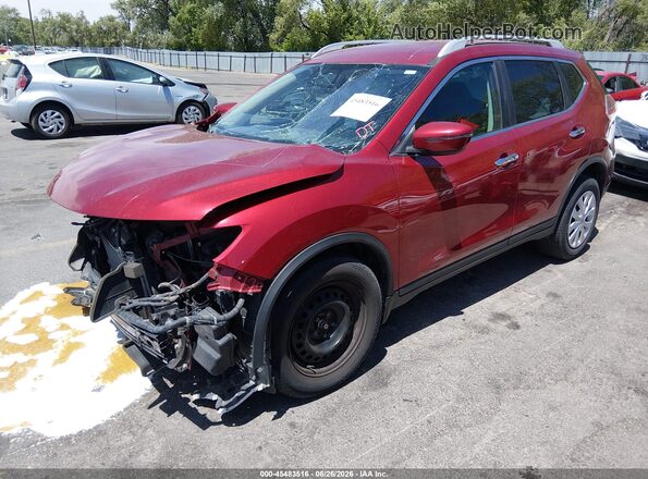 5N1AT2MV4GC830286 2016 NISSAN ROGUE Burgundy Передня ліва чверть