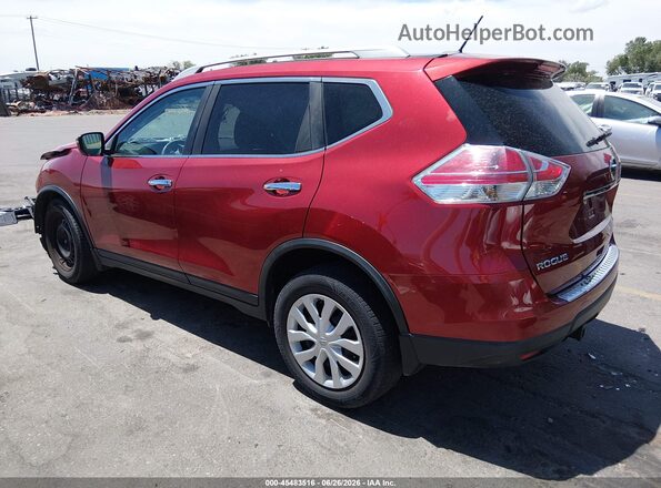 5N1AT2MV4GC830286 2016 NISSAN ROGUE Burgundy Задня ліва чверть