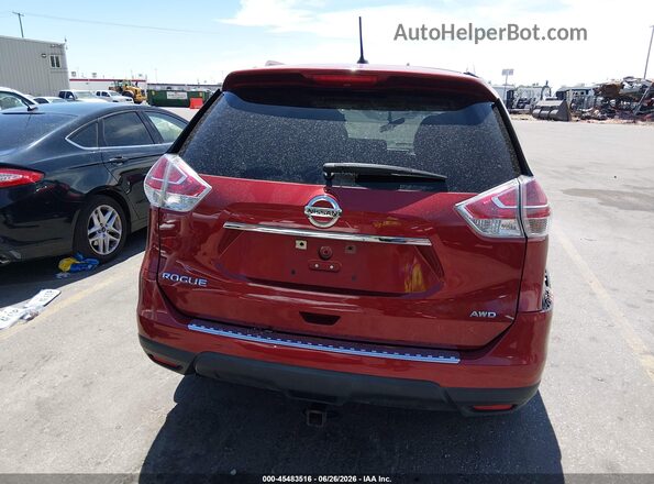 5N1AT2MV4GC830286 2016 NISSAN ROGUE Burgundy 