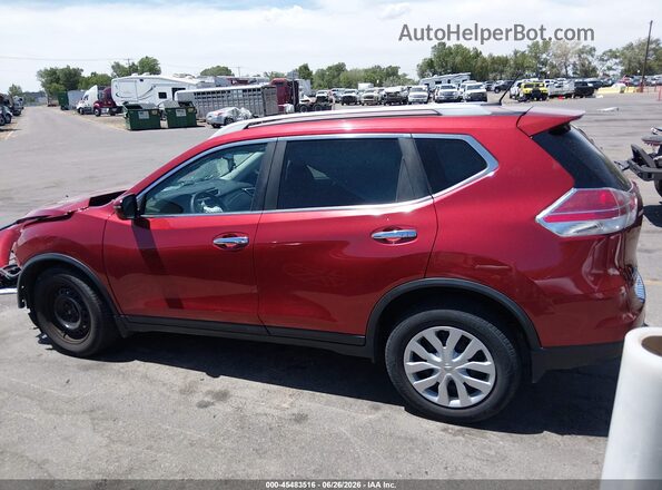 5N1AT2MV4GC830286 2016 NISSAN ROGUE Burgundy 