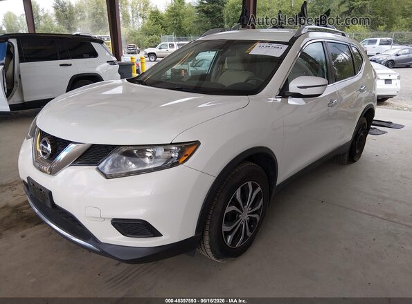5N1AT2MV4GC897048 2016 NISSAN ROGUE White Front left