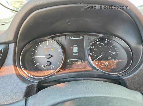 5N1AT2MV4HC732635 2017 NISSAN ROGUE Blue Instrument cluster view
