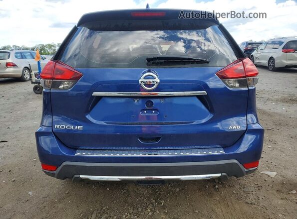 5N1AT2MV4HC732635 2017 NISSAN ROGUE Blue Rear view