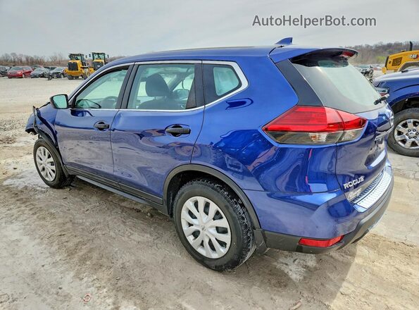 5N1AT2MV4HC785187 2017 NISSAN ROGUE Blue Rear left