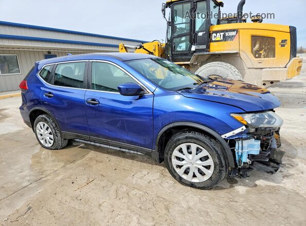 5N1AT2MV4HC785187 2017 NISSAN ROGUE Blue Front right